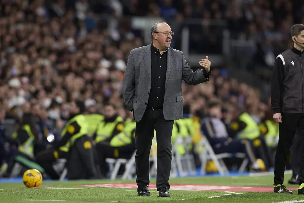 Rafa Benítez, en el Santiago Bernabéu, en su último partido con el Celta de Vigo.