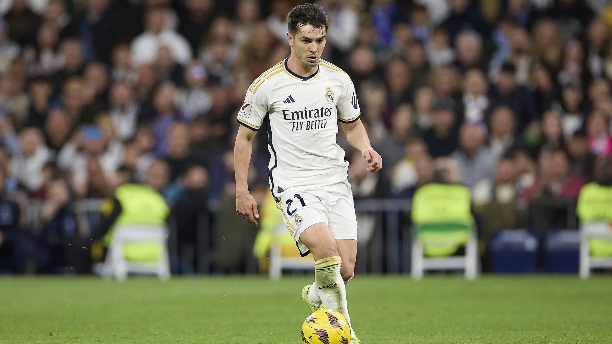 Brahim Díaz, en el duelo Real Madrid vs. Real Celta de Vigo.