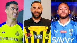 La Liga Pro Saudí quiere adosar nuevas figuras a Cristiano Ronaldo, Karim Benzema y Neymar.
