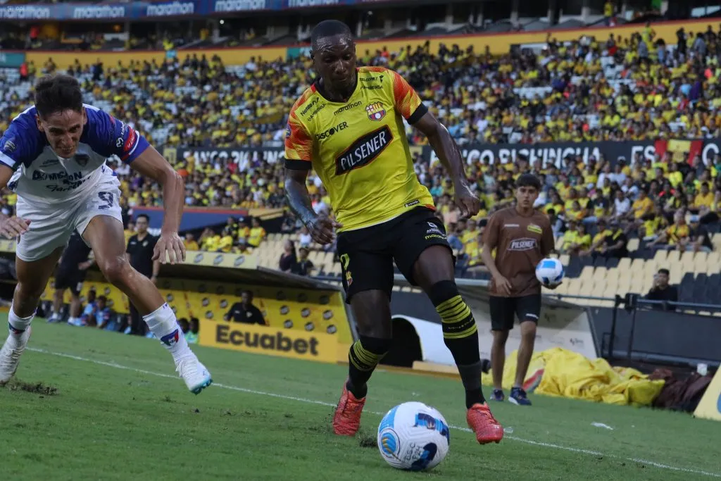 Aníbal Chalá fue titular en el primer partido de Barcelona SC en la LigaPro 2024. (Foto: API)