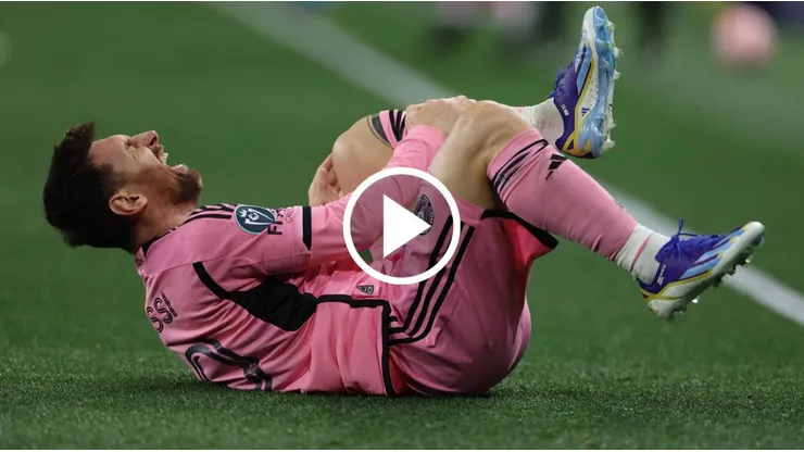 La patada a Lionel Messi que por poco lo fractura en Inter Miami vs. Nashville SC.