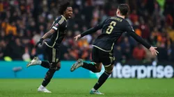 ISTANBUL, TURKEY - FEBRUARY 15: Angelo Preciado of Sparta Prague celebrates scoring his team's first goal during the UEFA Europa League 2023/24 Knockout Round Play-offs First Leg match between Galatasaray A.S. and AC Sparta Praha at Ali Sami Yen Arena on February 15, 2024 in Istanbul, Turkey. (Photo by Ahmad Mora - UEFA/UEFA via Getty Images)