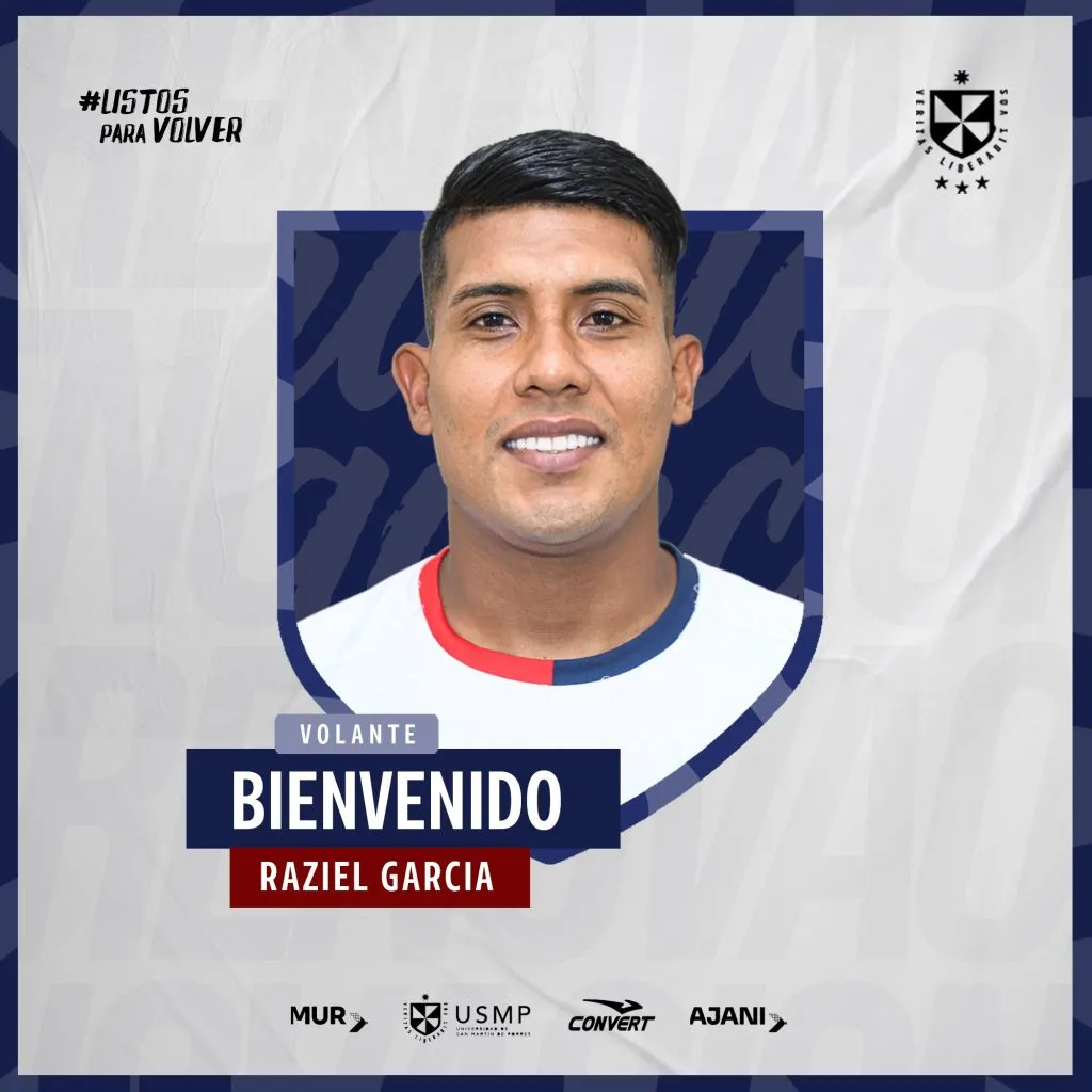 Raziel García presentado en la San Martín. (Foto: Universidad San Martín).