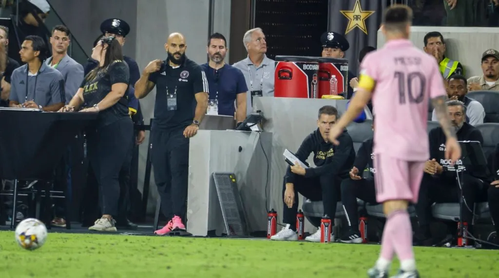 El guardaespaldas de Messi en un partido de Inter Miami. (Foto: Imago)