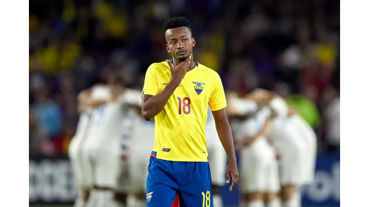 ORLANDO, FL - MARCH 21: Ecuador midfielder Jefferson Orejuela (18) looks on in game action during an International Friendly Länderspiel match between the United States and the Ecuador men s national teams on March 21, 2019 at Orlando City Stadium in Orlando, FL. (Photo by Robin Alam/Icon Sportswire) SOCCER: MAR 21 USA v Ecuador PUBLICATIONxINxGERxSUIxAUTxHUNxRUSxSWExNORxDENxONLY Icon164190321263