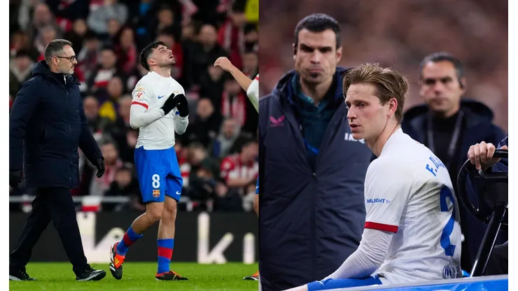 Pedri y Frenkie De Jong, las peores noticias para Barcelona anoche.
