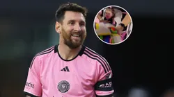 Un tiro libre de Messi golpeó a una bebé.