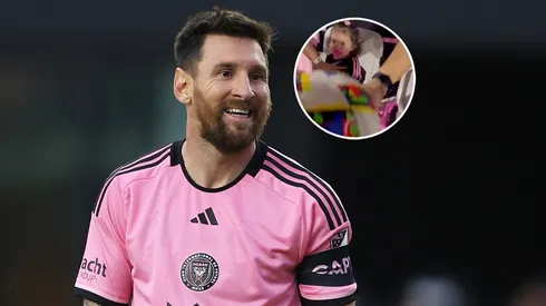 Un tiro libre de Messi golpeó a una bebé.