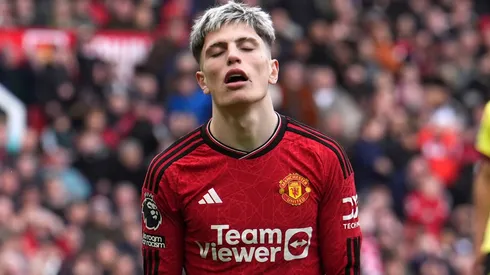 Alejandro Garnacho, uno de los pocos focos de esperanza en Old Trafford.