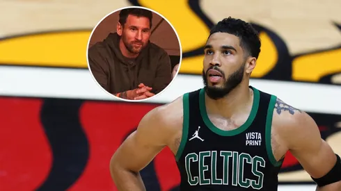 Lionel Messi y Jayson Tatum.