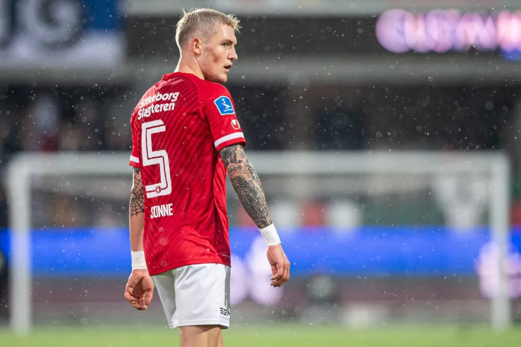 Oliver Sonne en un partido con el Silkeborg IF de la Superliga. (Foto: IMAGO).