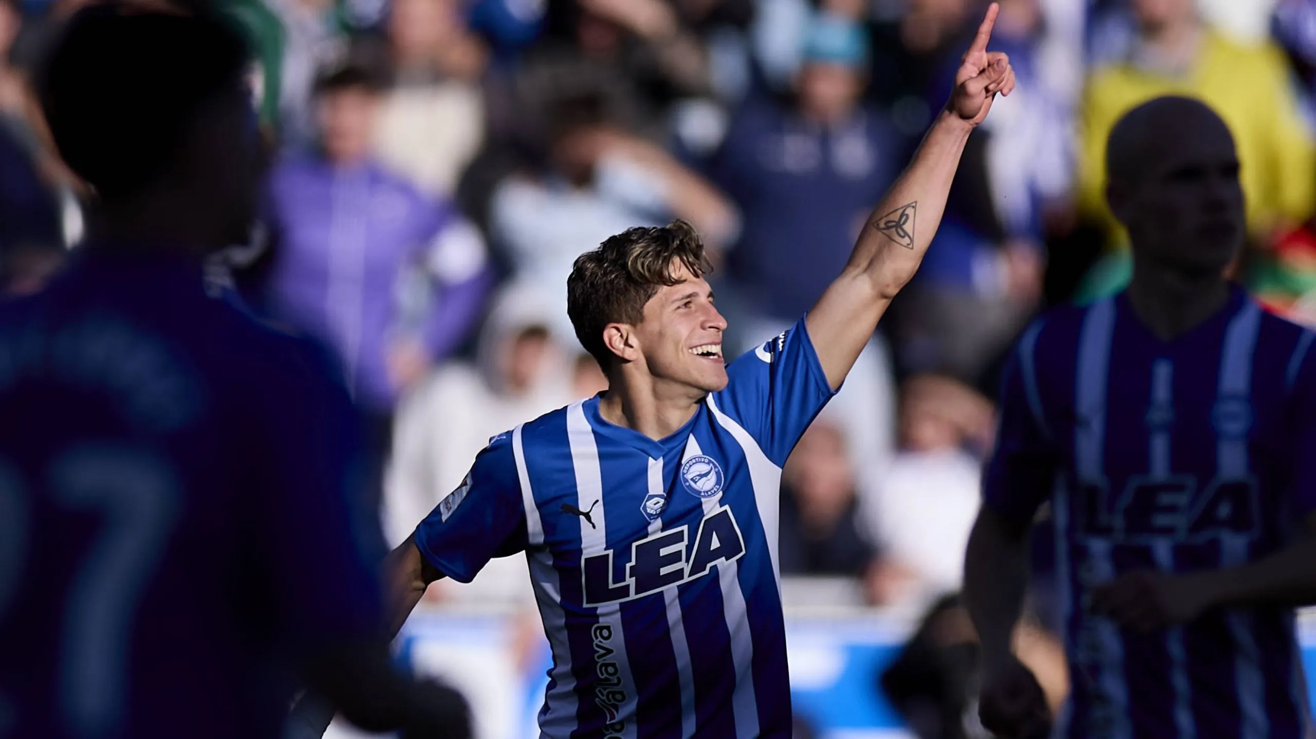 Giuliano Simeone marcó vs. Celta.