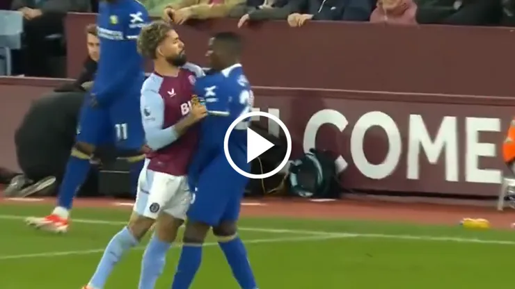 Moisés Caicedo tuvo un nuevo y fuerte cruce en la Premier League