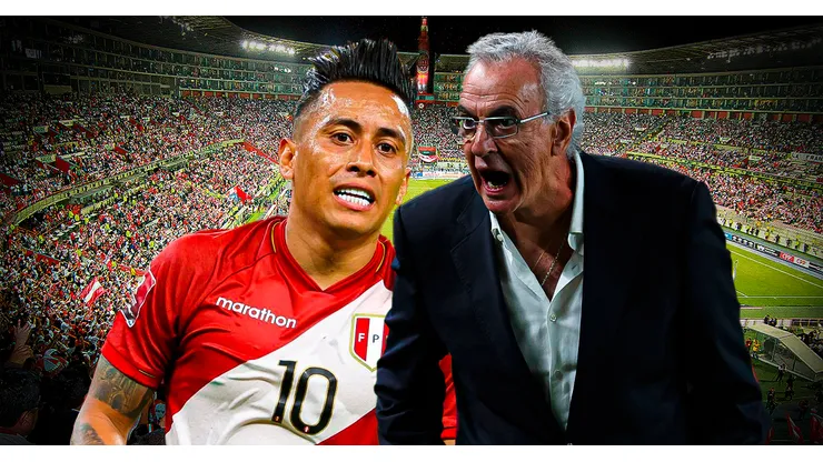 Jorge Fossati y Christian Cueva.