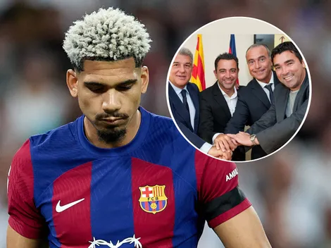 Las diferentes posturas con Ronald Araújo en la reunión de Xavi con Joan Laporta y Deco
