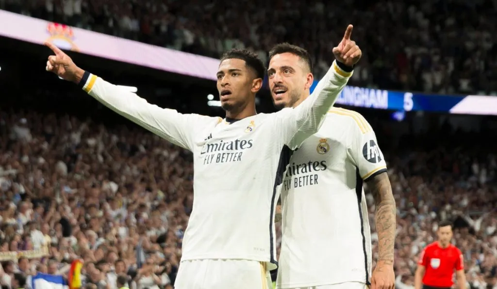 Bellingham y Joselu festejan la victoria ante Barcelona en el Bernabéu: IMAGO