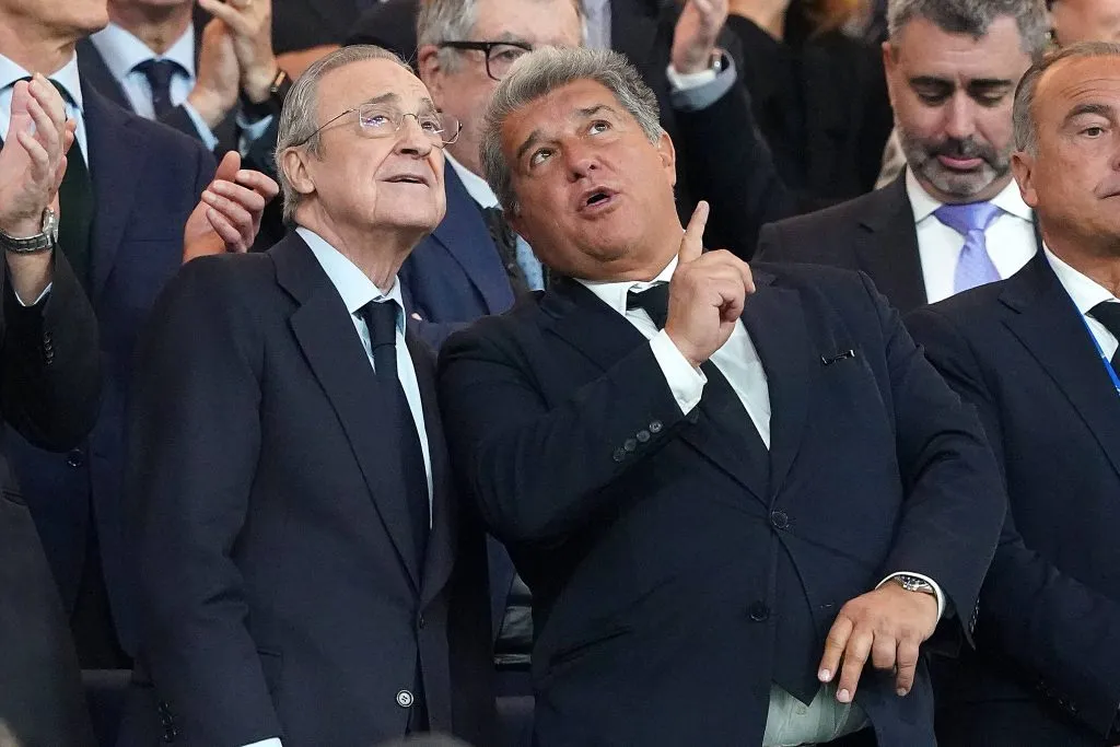 Florentino Pérez y Joan Laporta. A pesar de la rivalidad, mantienen una relación cordial.