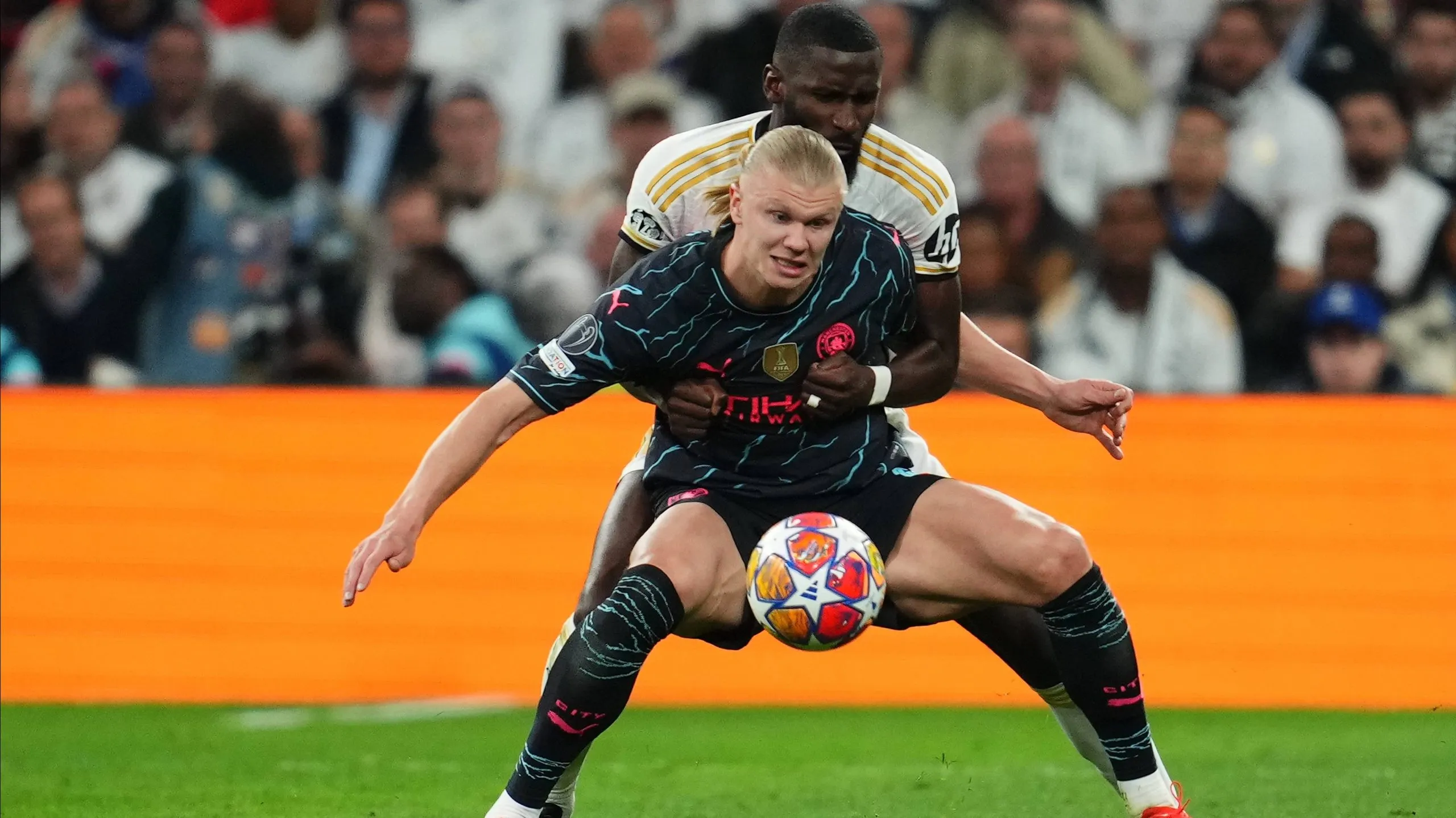 Erling Haaland perdió el duelo con Antonio Rudiger en los Cuartos de Final de la Champions League.