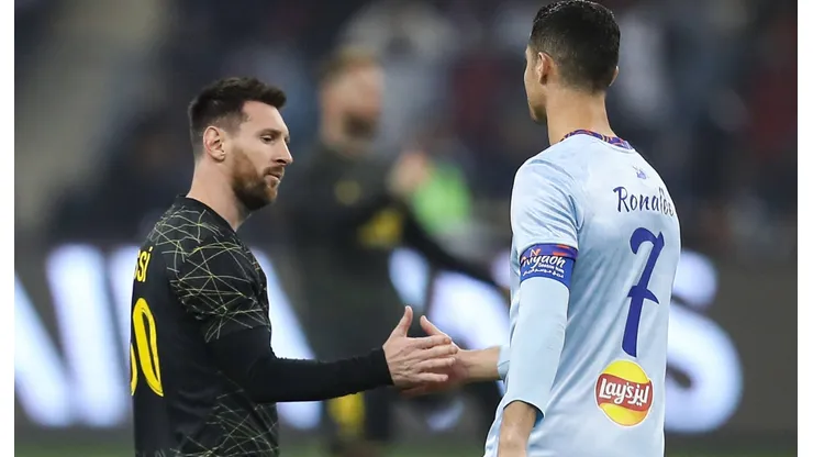 Lionel Messi y Cristiano Ronaldo en su último partido sobre el mismo césped.