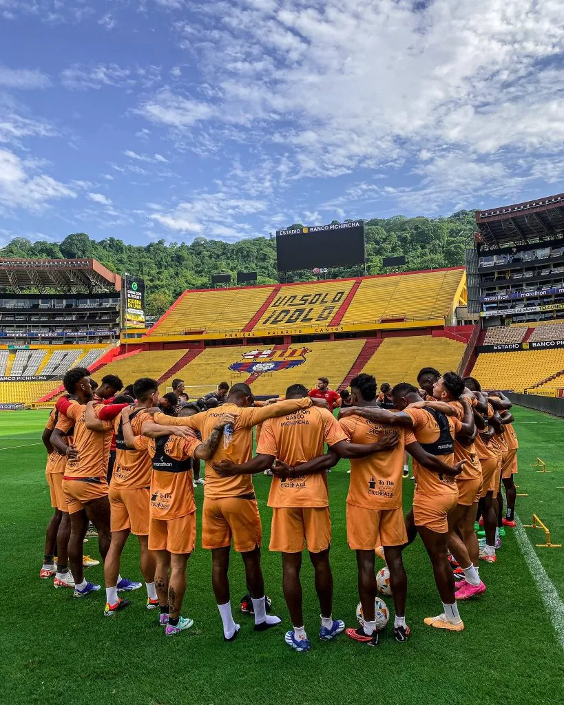 Actualmente Barcelona SC se prepara de cara a su partido de Copa Libertadores. (Foto: @Barcelona SC)