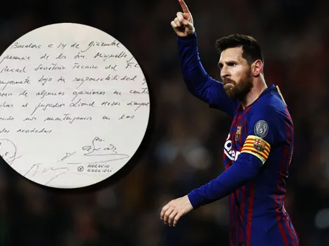 Guerra por la servilleta de Messi: entran abogados y notarios