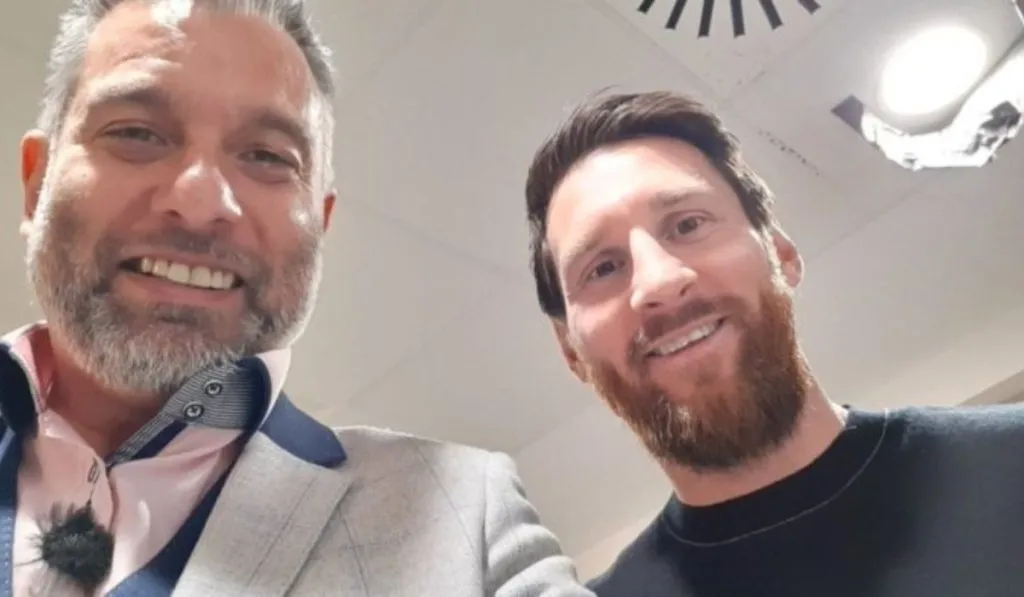 Guillem Balagué y Lionel Messi años atrás: TW