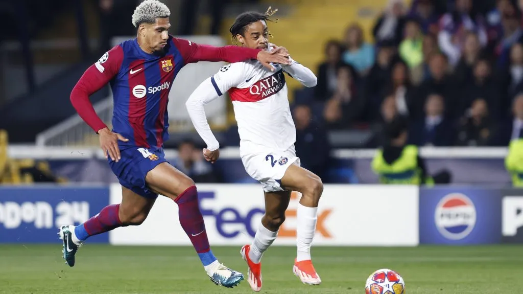 La jugada con Bradley Barcola que cambió la relación de Ronald Araújo con el Barcelona.