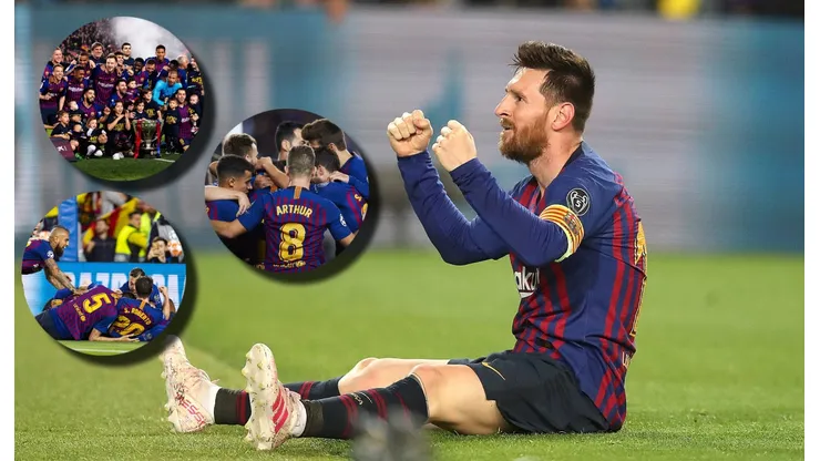 Leo Messi y el último Barcelona que llegó a semis de Champions.