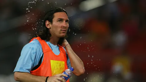 Lionel Messi con la selección Argentina.