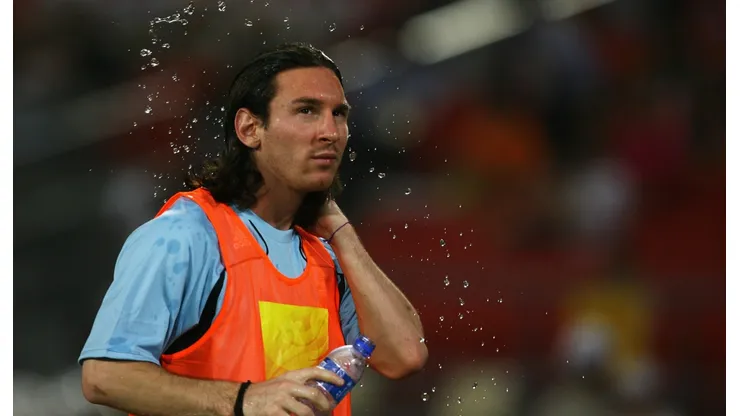 Lionel Messi con la selección Argentina.