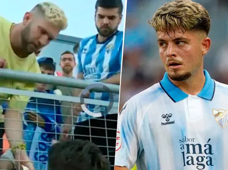 Dani Lorenzo, jugador del Málaga, le pidió 50 euros a un hincha a cambio de su camiseta