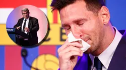 Lionel Messi y Joan Laporta durante aquel verano del 2021.