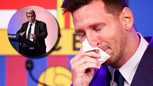 Lionel Messi y Joan Laporta durante aquel verano del 2021.