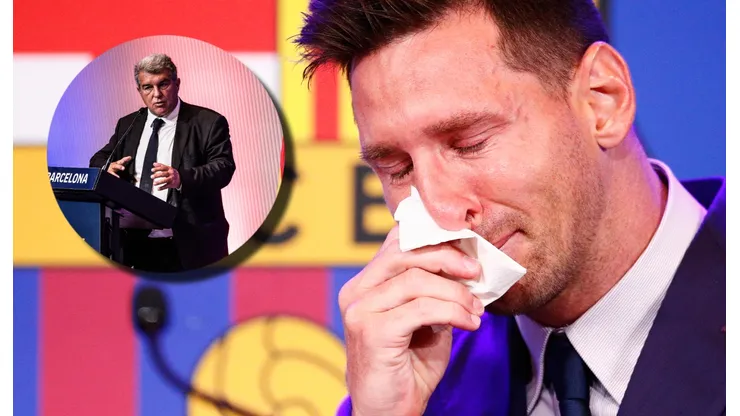 Lionel Messi y Joan Laporta durante aquel verano del 2021.
