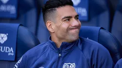 Radamel Falcao en un encuentro con Rayo.