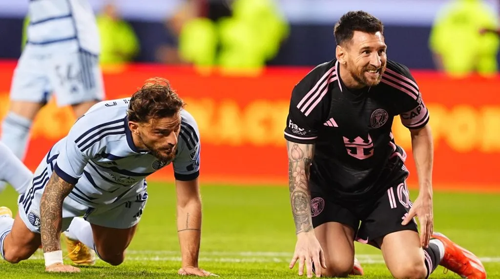 Messi en Sporting KC vs Inter Miami. (Foto: Getty Images)