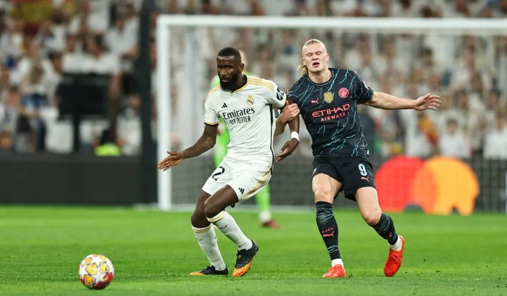 Haaland volvió a sufrir como nunca con el marcaje de Rudiger: IMAGO