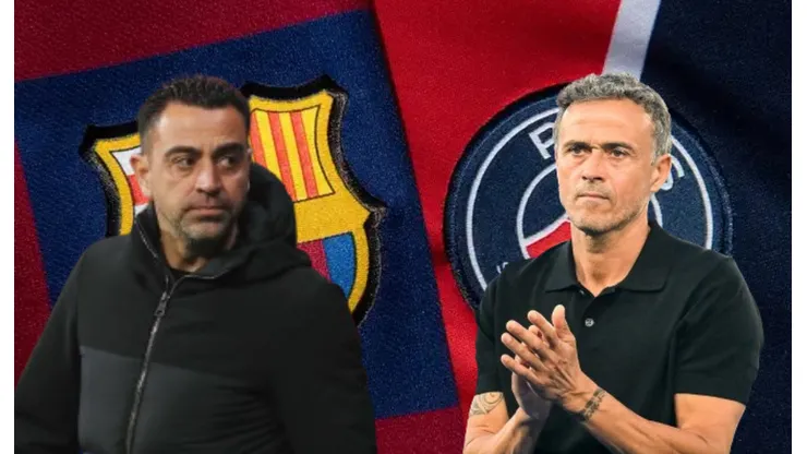 Xavi y Luis Enrique, caras más que conocidas en este Barcelona vs. PSG.