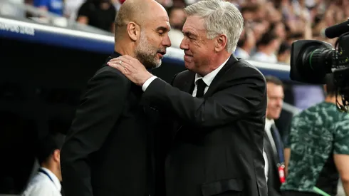 Pep Guardiola y Carlo Ancelotti.