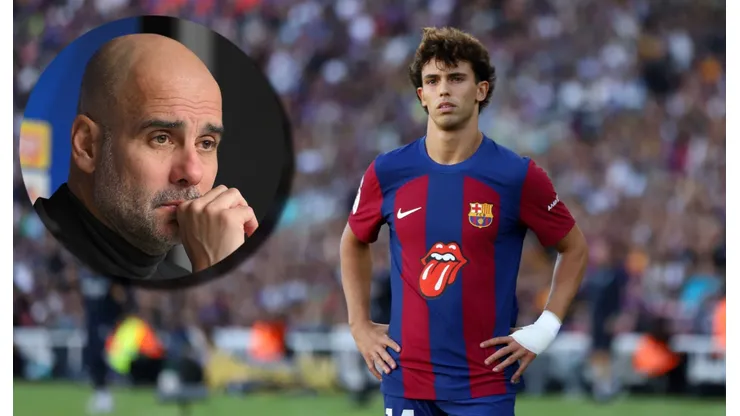 Joao Félix y Pep Guardiola.