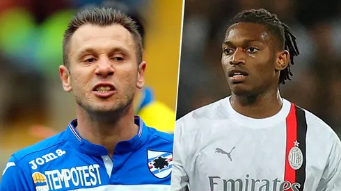 Antonio Cassano tildó a Rafael Leao de "jugador normal que se cree un fenómeno".