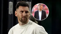 Leo Messi y Fernando Ortiz.