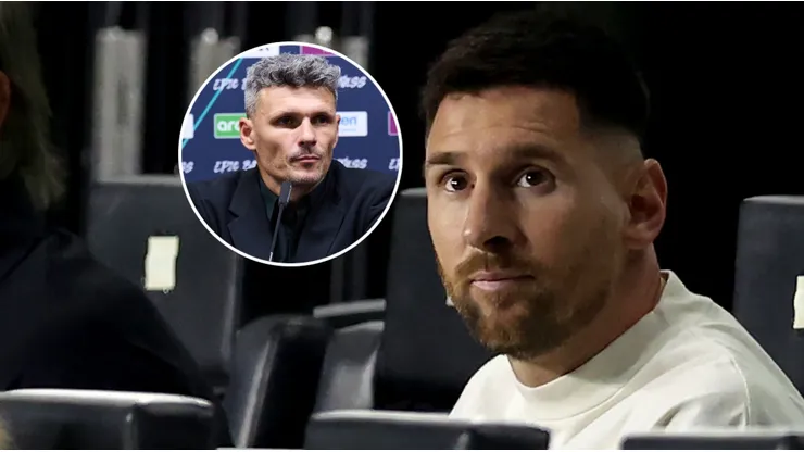 Fernando Ortiz y Lionel Messi.