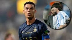 Cristiano Ronaldo, Lionel Messi y Diego Maradona.