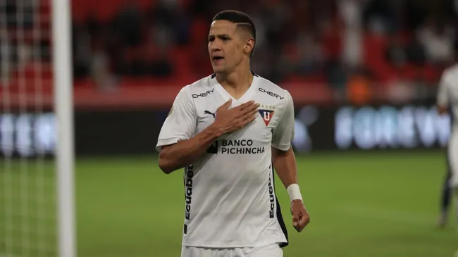 Álex Arce – Liga de Quito 2024. Foto: Getty.