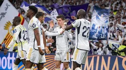 Jugadores del Real Madrid ante Celta de Vigo.