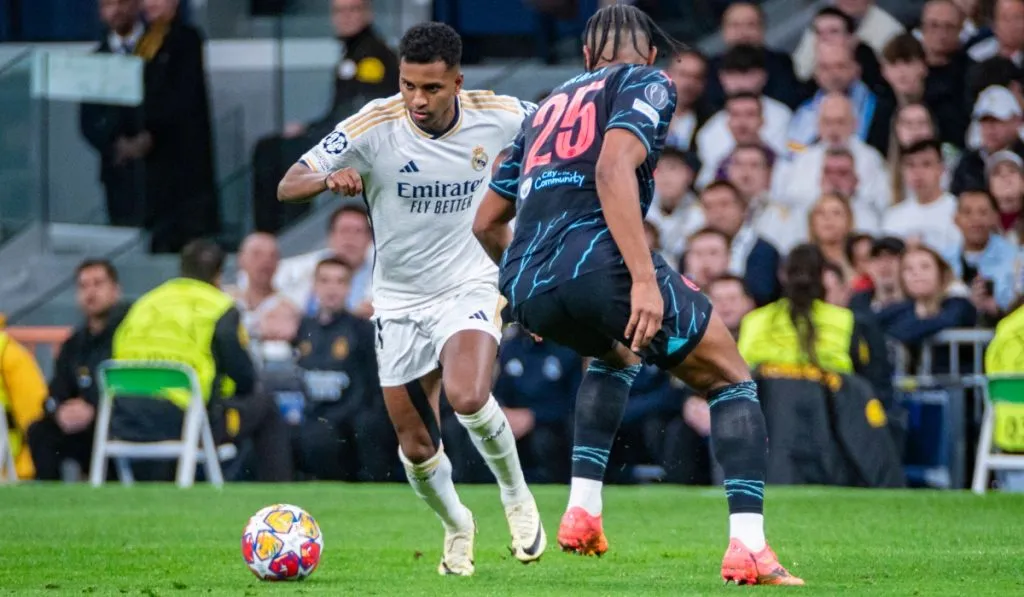 Rodrygo antes de marcar uno de sus últimos goles ante Manchester City: IMAGO