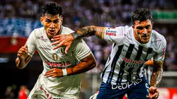 Universitario y Alianza jugando en la Liga 1 de Perú.