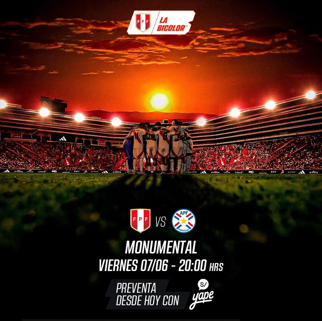 La Selección Peruana anuncia partido contra Paraguay. (Foto: FPF).