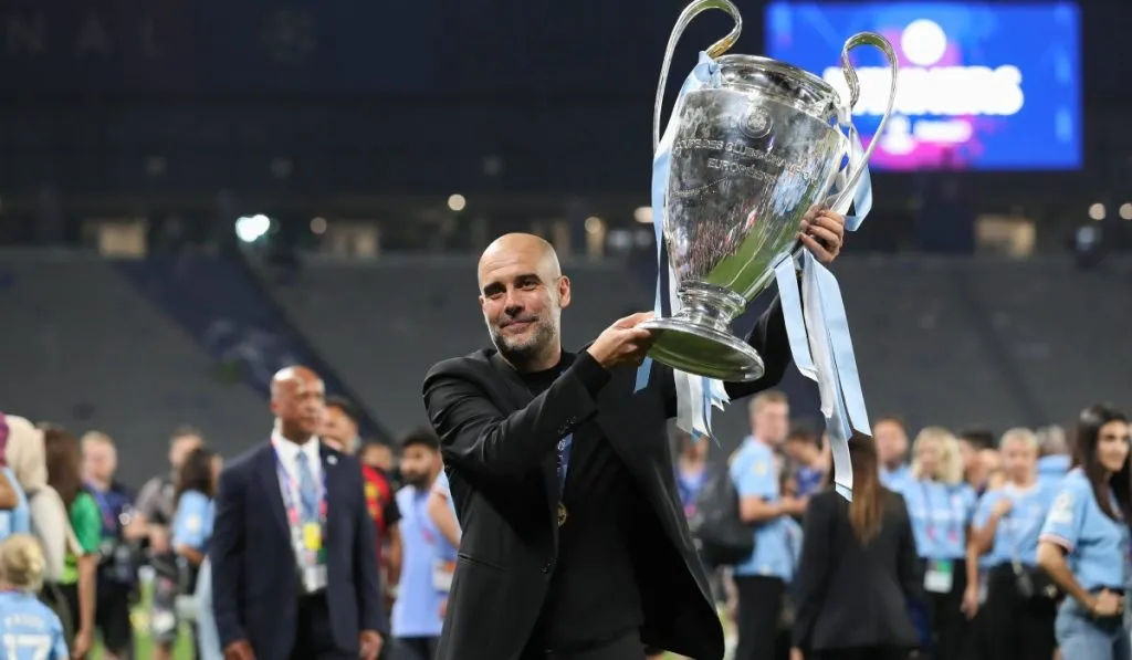 Pep Guardiola festeja la única Champions del Manchester City: IMAGO